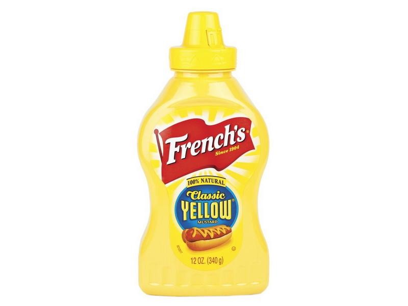 French S Classic Yellow Mustard Table Top Squeeze Bottle  12 Oz
