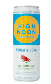 High Noon Watermelon Vodka Seltzer - 12 Oz.