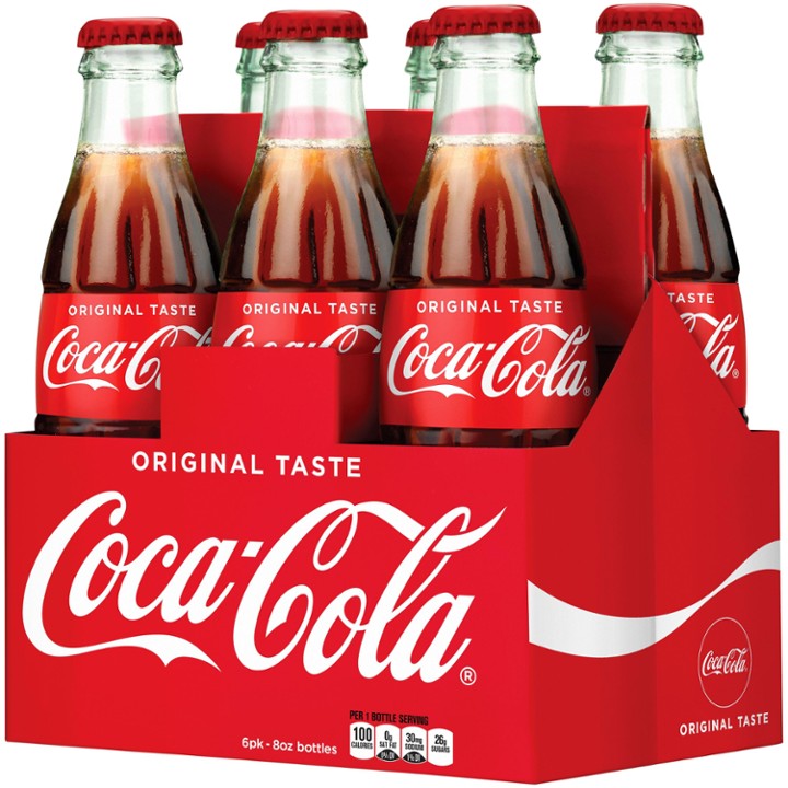 Coca-Cola Soda Soft Drink, 8 Fl Oz - 6 Pack