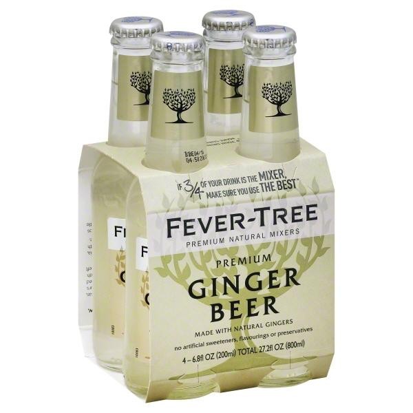Fever-Tree Ginger Beer  6.8 Fl Oz  4 Pack Bottles