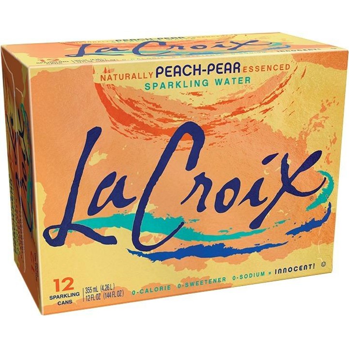 LaCroix Peach-Pear Sparkling Water 12 Pk/12 Fl Oz