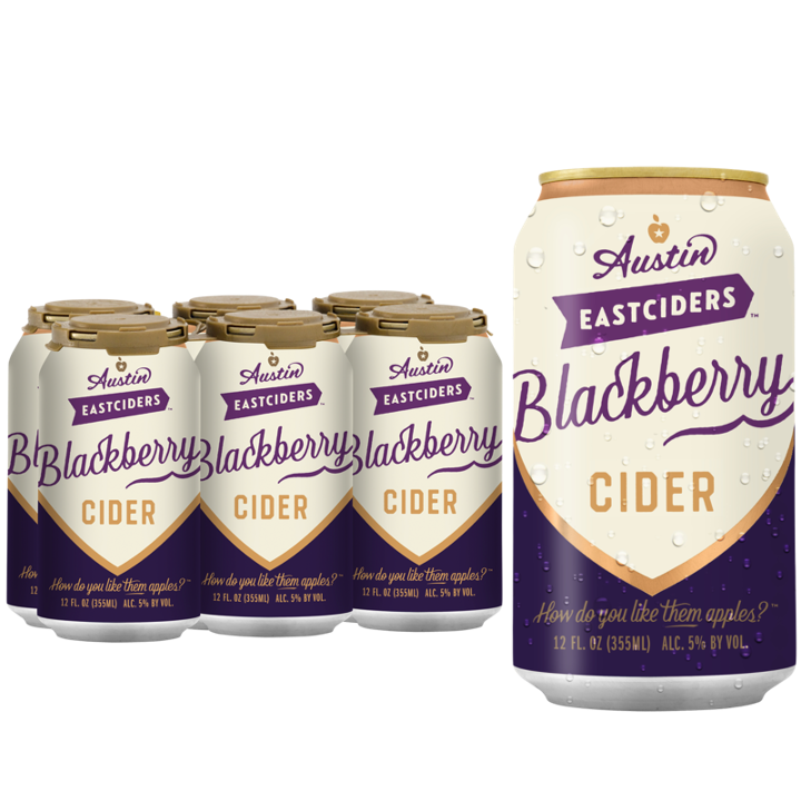 Austin Eastciders Blackberry 12oz Can 5.0% ABV