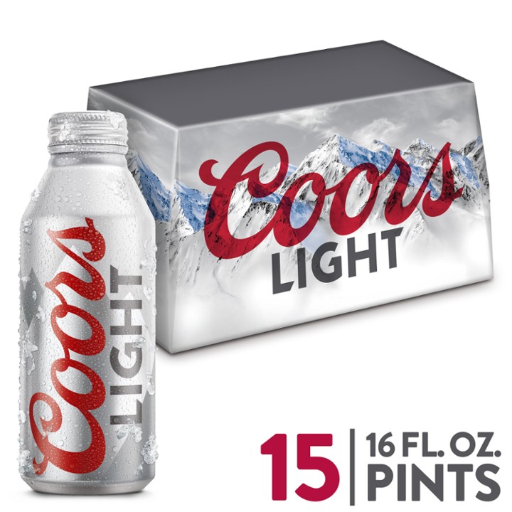 Coors Light Aluminum Bottles 16oz
