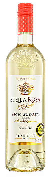 Il Conte Stella Rosa Moscato D'Asti Muscat Moscatel - White Wine from Italy - 750ml Bottle