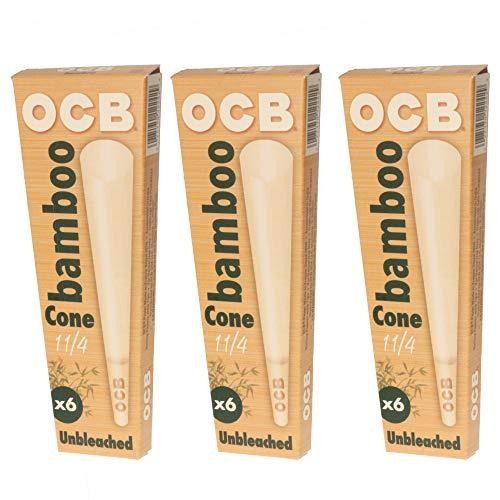 Ocb Bamboo Cone Unblch 1.25 6pk