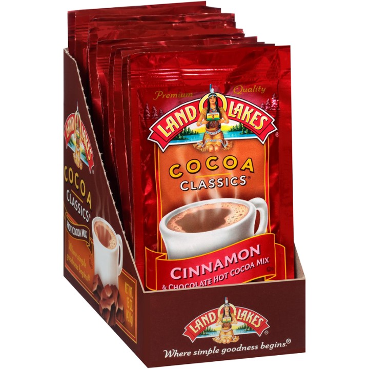 Land O Lakes Cocoa Classic Mix - Cinnamon and Chocolate - 1.25 Oz - Case of 12 (2673882)