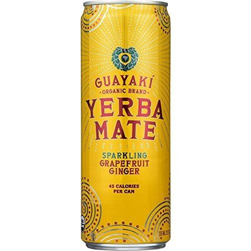 Guayaki Organic Brand Yerba Mate Sparkling Grapefruit Ginger
