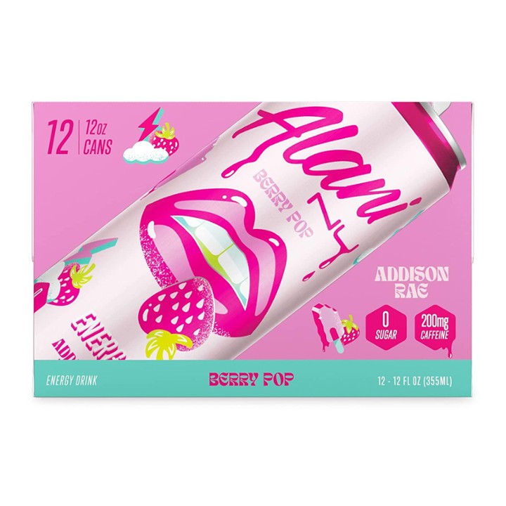 Alani Nu Sugar-Free Energy Drink  Limited Edition Flavor Rocket Pop  12 Fl Oz