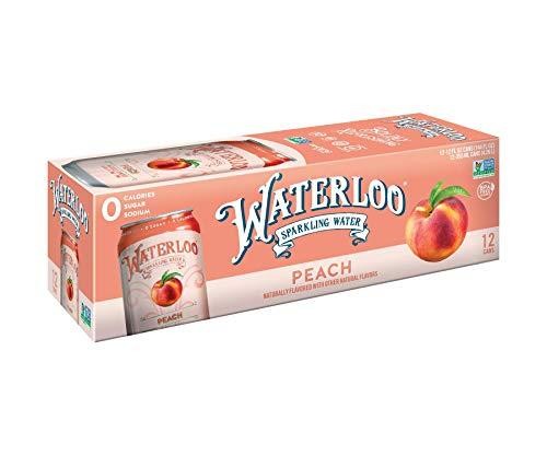 Waterloo Peach Sparkling Water 12oz Can