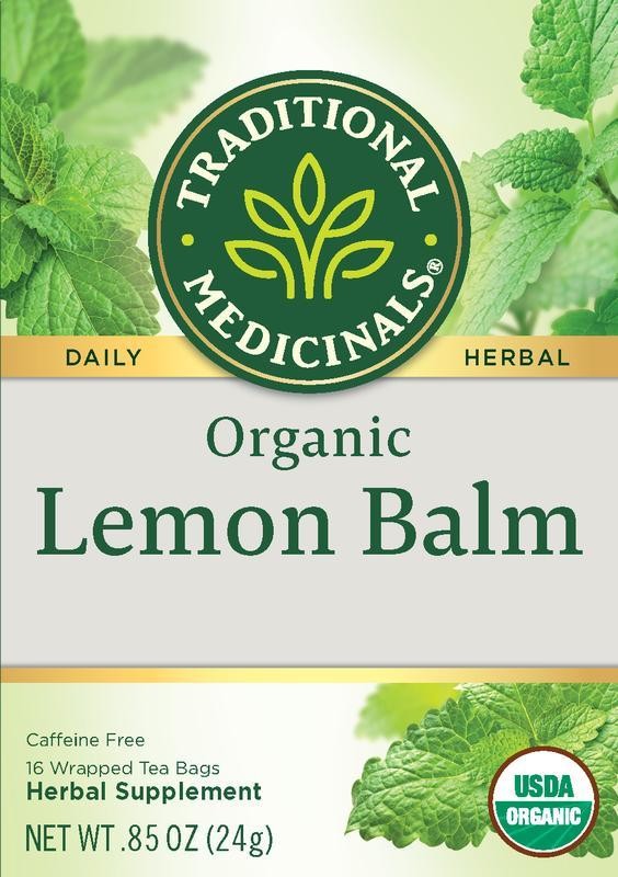 Traditional Medicinals Organic Lemon Balm Tea 16 Bags
