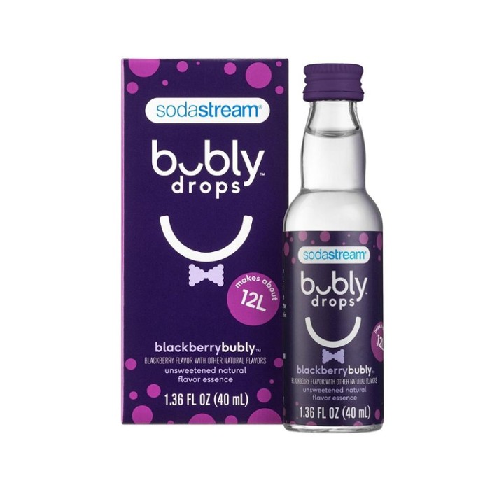SodaStream Bubly Drops Unsweetened Natural Flavor Essence Blackberry  40 ML