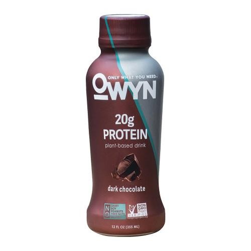 Only What You Need - Plant Based Protein Shake - Dark Chocolate - Case of 12 - 12 Fl Oz.