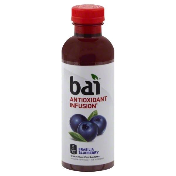 Bai Flavored Water  Brasilia Blueberry  Antioxidant Infused Drinks  18 Fluid Ounce Bottle