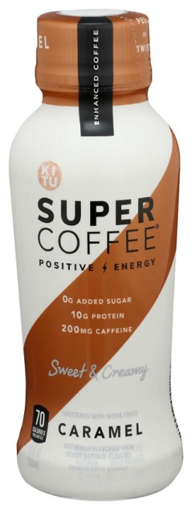 Super Coffee Caramel Latte Iced Coffee Bottle  12 Fl Oz