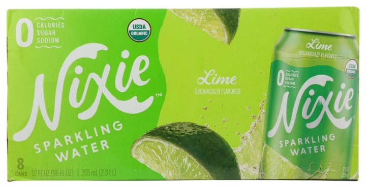 KHRM00353343 96 Fl Oz Lime Sparkling Water, Pack of 8