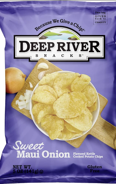 Deep River Chips - Sweet Maui Onion. 2oz