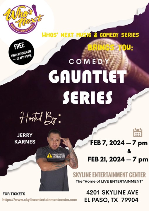 Who's Next Music & Comedy Series:  Comedy Gauntlet ( Feb 21)
