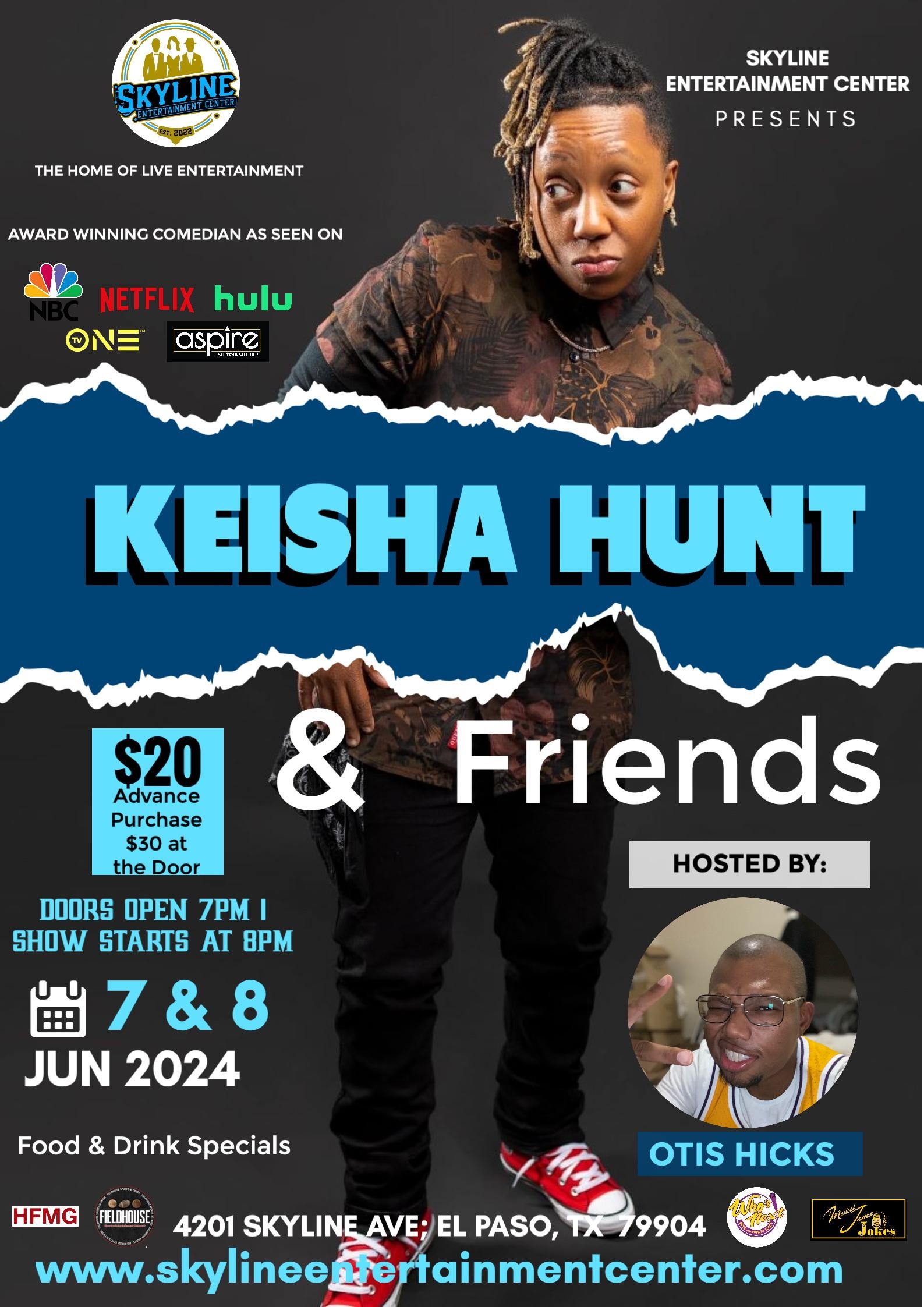 Keisha Hunt and Friends -- General Admission Ticket (June 7 Event)