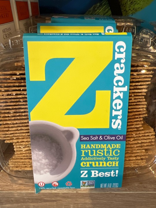 Z CRACKERS- SEA SALT & OLIVE OIL