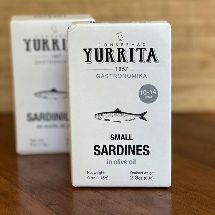 Yurrita sardinillas sardines in olive oil 115gr tin