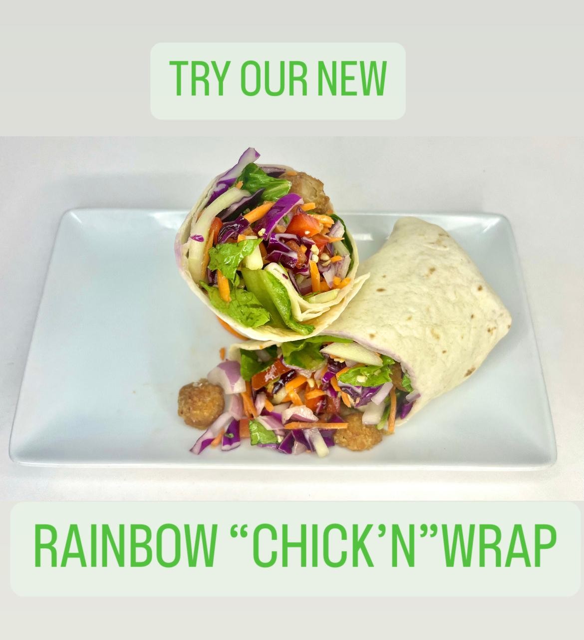 Rainbow "Chick'n" Wrap