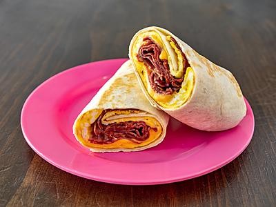 Corned Beef Egg and Cheese Wrap