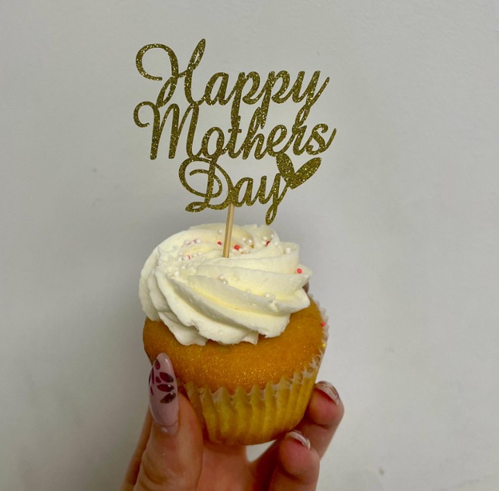 Vanilla Mother's Day Cupcake