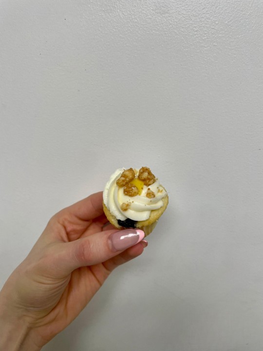 Mini Lemon Blueberry Cupcake