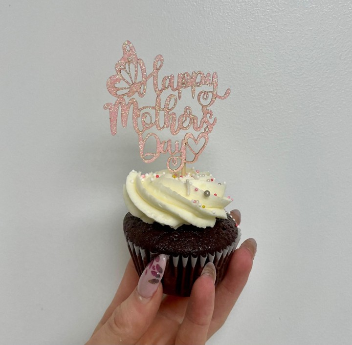 Chocolate Mother's Day Cupcake
