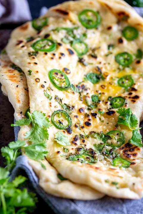 Jalapenos Garlic Cheese Naan