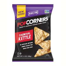 PopCorners Popped-Corn Kettle Corn Snack Bags, 1 Oz, Box of 40 Bags