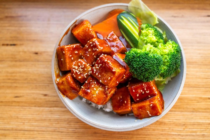 Spicy Tofu Rice Bowl