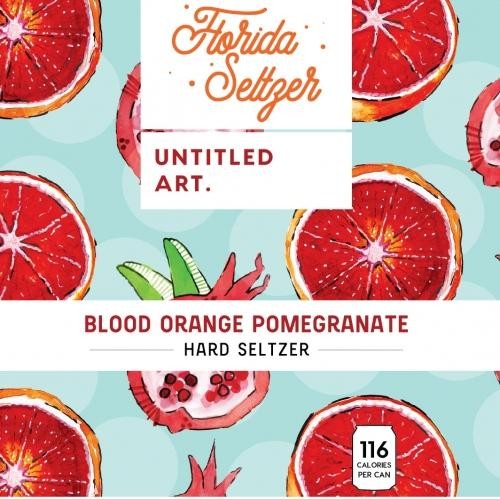 Untitled Art - Blood Orange Pomegranate Florida Seltzer (12oz)
