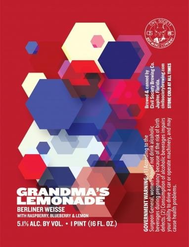 Civil Society - Grandma's Lemonade With Raspberry, Blueberry And Lemon (16oz)