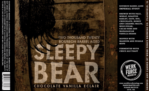 Werk Force - Vanilla Chocolate Eclair Bear 2023 (16oz)