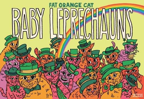 Fat Orange Cat - Baby Leprechauns (16oz)