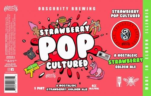 Obscurity - Strawberry Pop Culture (16oz)