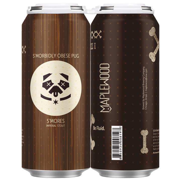 S'Morbidly Obese Pug 16oz 4pk