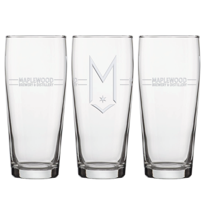 Embossed Pint Glass