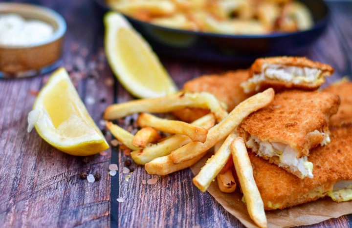 Boneless Flounder Sandwich + Fries