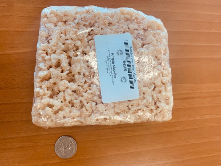 Krispie Moo Bar (Super Large Rice Krispie Square)