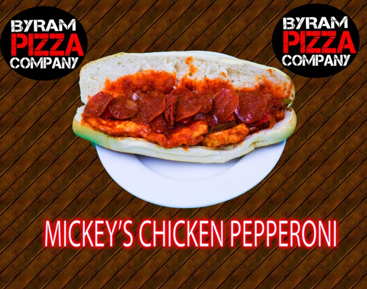 Mickey's Chicken Pepperoni wedge