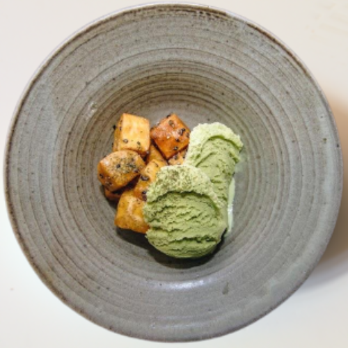 Japanese Sweet Potato w/ Matcha Ice Cream