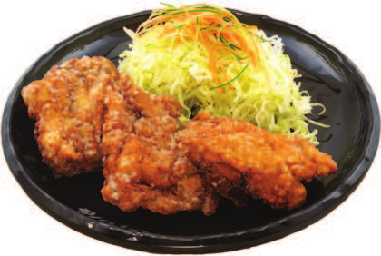 Karaage Teishoku (Fried Chicken & Rice & Miso Soup)