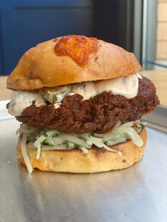 The Mélange Hot Hot Chicken Sandwich