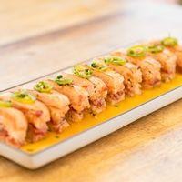 Torched & Pressed Salmon Sushi