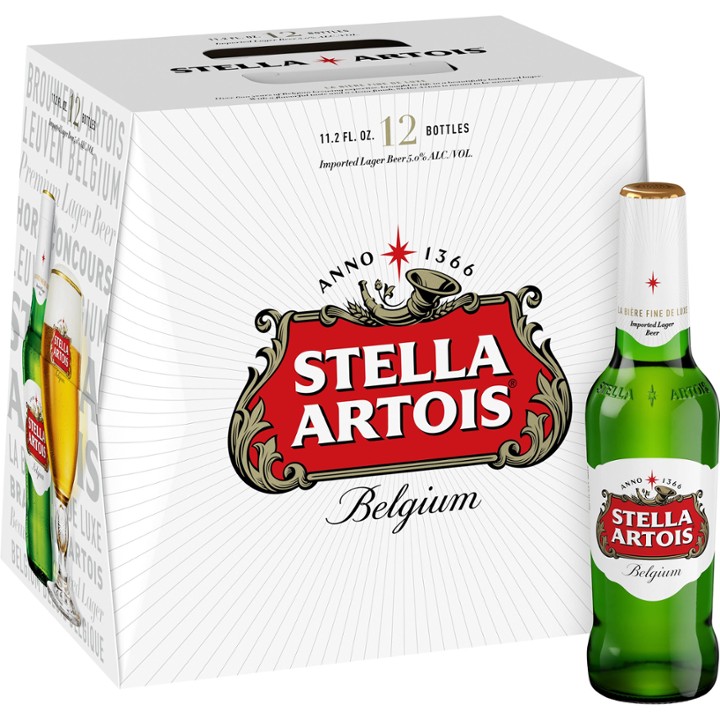 Stella Artois Lager - 11.2 Fl Oz X 12 Pack