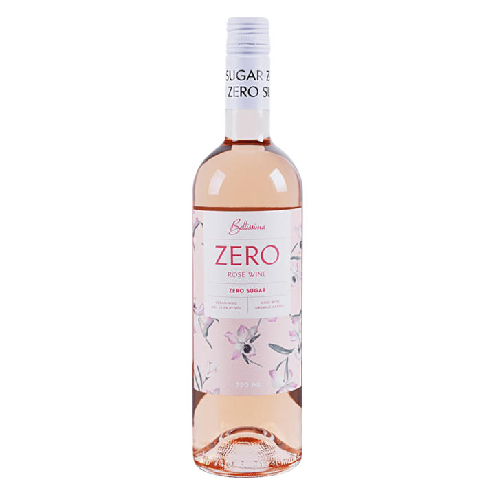 Bellissima Zero Sugar Rose Rose - Sparkling Wine from Italy - 750ml Bottle