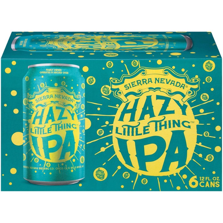 Sierra Nevada Beer, IPA, Hazy Little Thing - 12.0 Fl Oz X 6 Pack