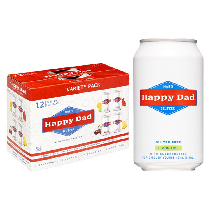 Happy Dad Hard Seltzer Variety 12oz